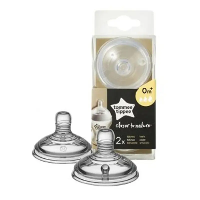 xx 2 Tétines Tommee Tippee Closer to Nature - Débit Variable 0m+