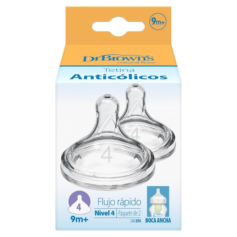 Dr. Brown's Tétine silicone Options+ Large bouche Niveau 4 +9 mois