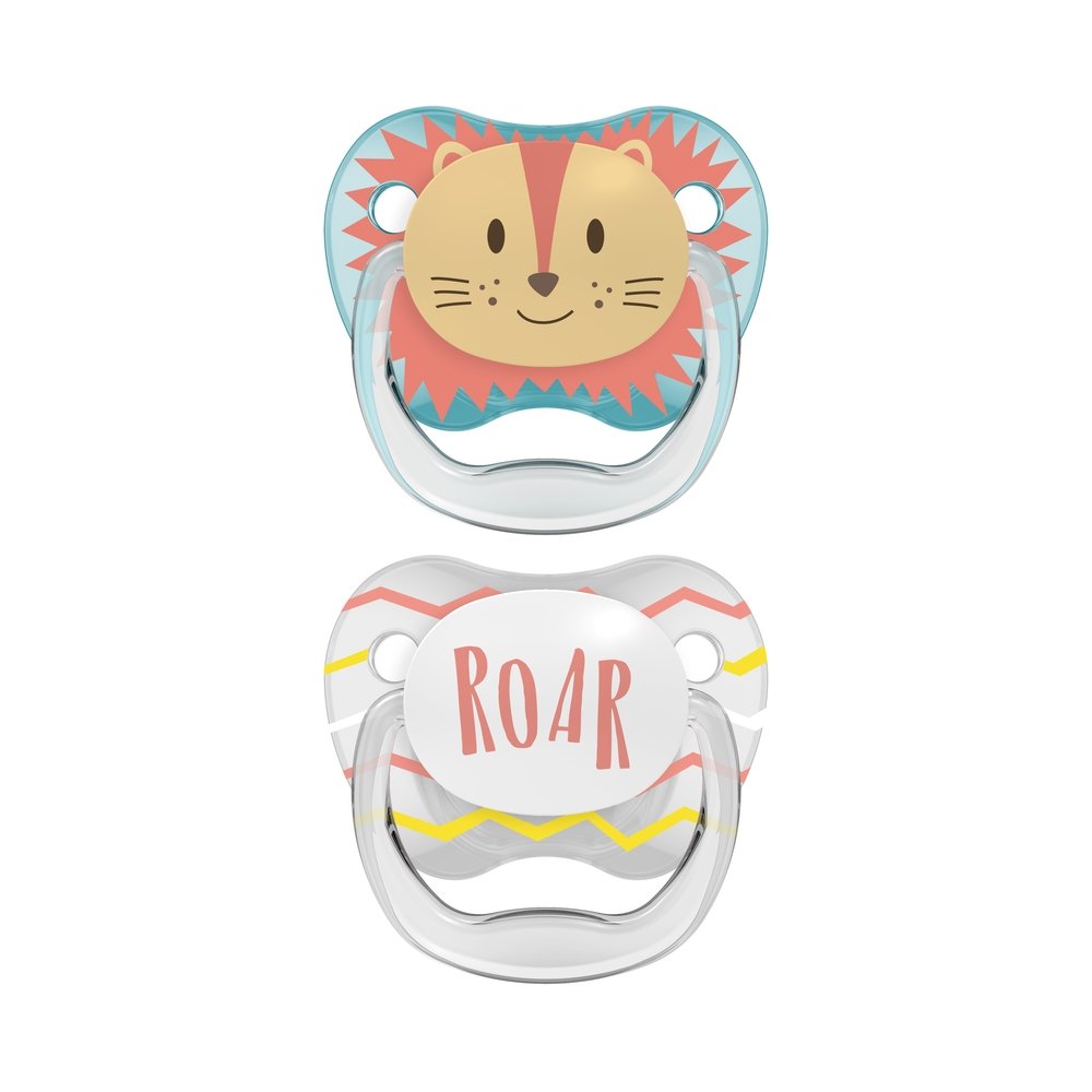 Dr.Brown’s Lot de 2 sucettes PreVent Lion/Roar 0-6mois