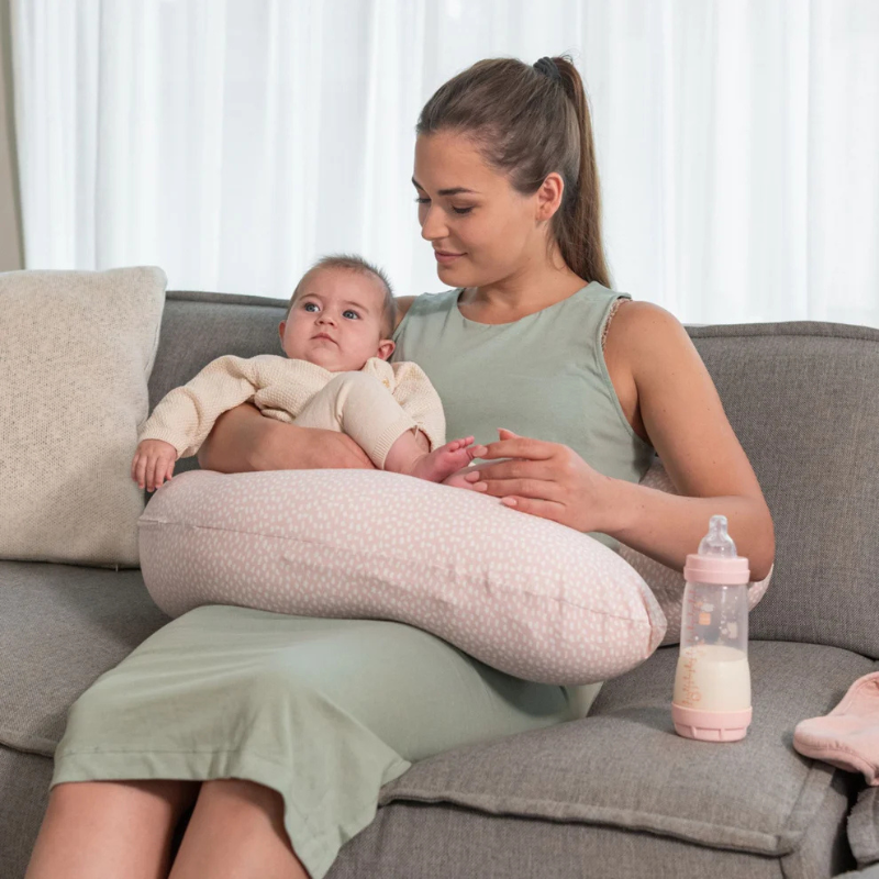 Doomoo Coussin d'Allaitement et Maternité Buddy - Cloudy Pink