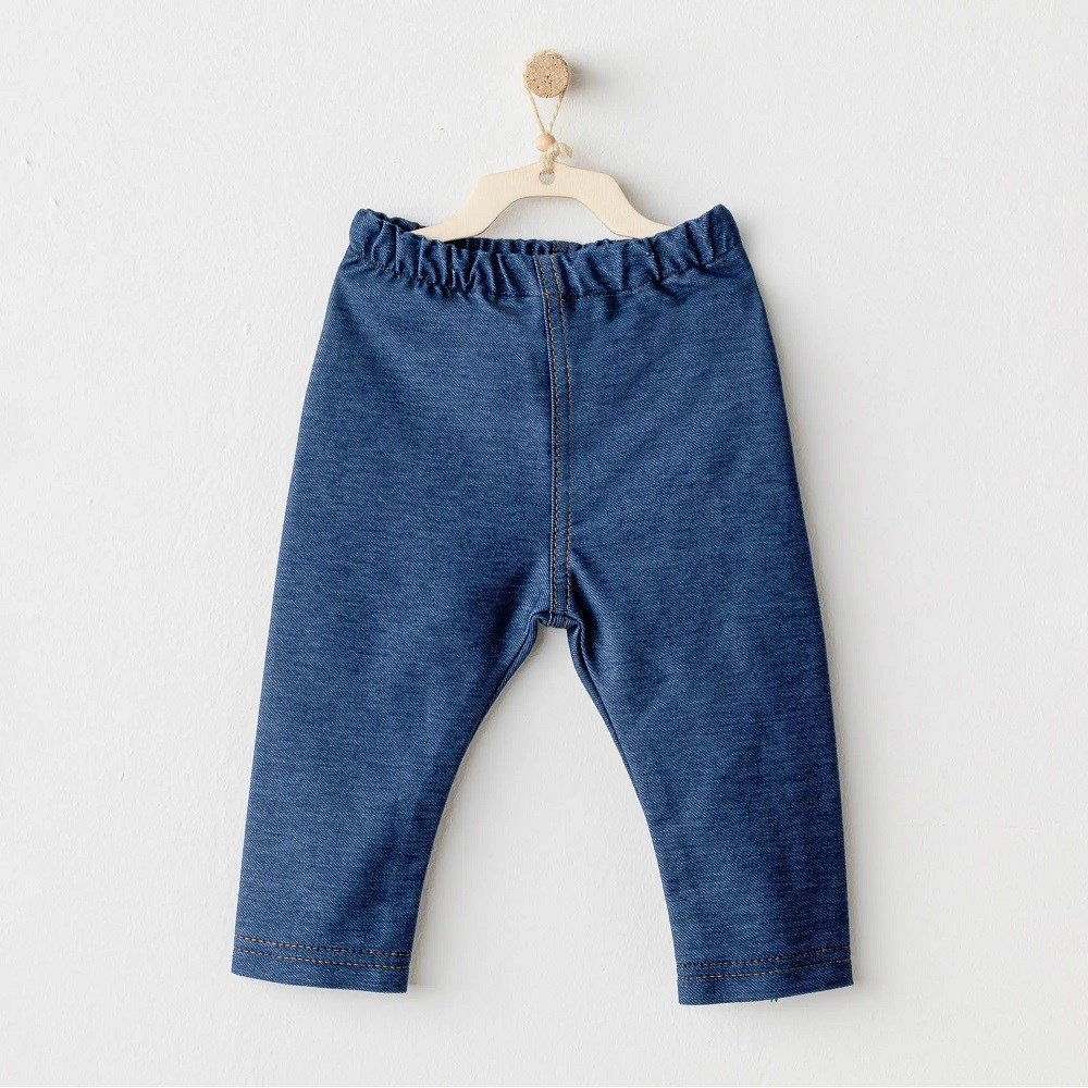 Andywawa - Leggings d&#039;hiver pour bébé fille - Bleu décontracté