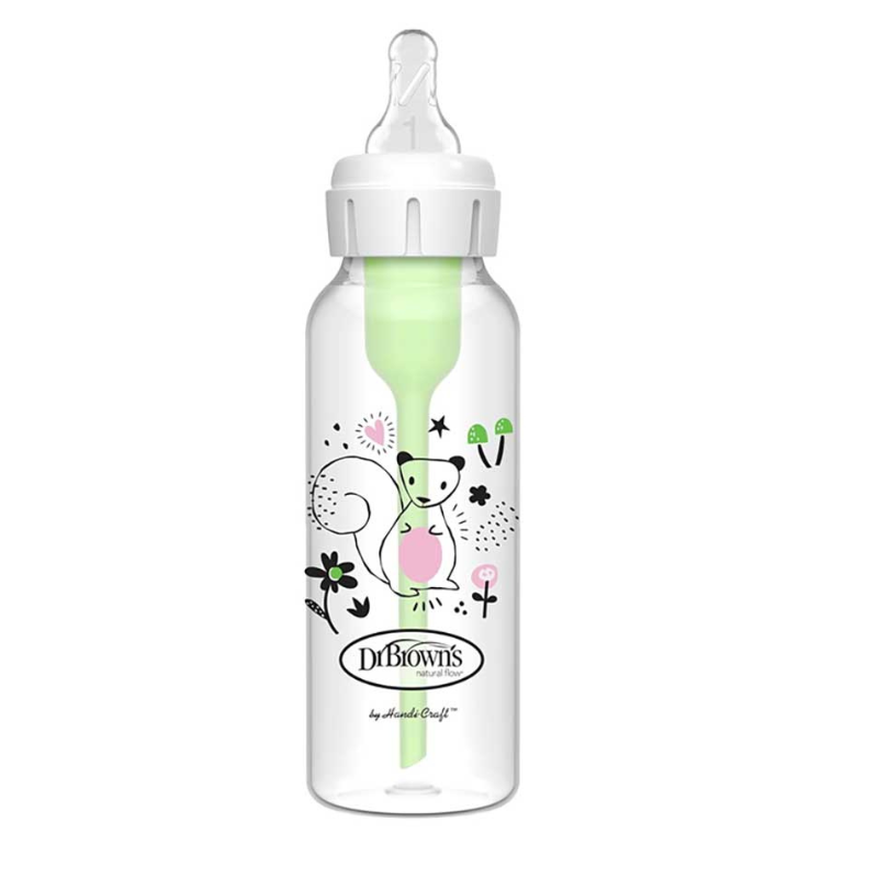 Biberon étroit anti-colique Dr. Brown's Option+, écureuil, 250 ml,