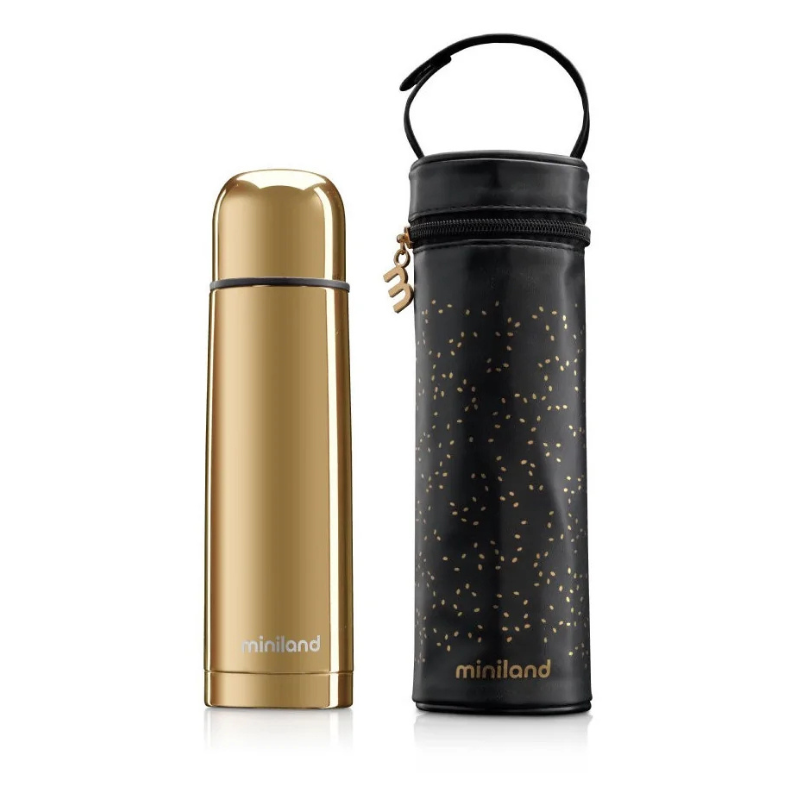 Miniland Thermos Deluxe gold 500ml + sac isotherme