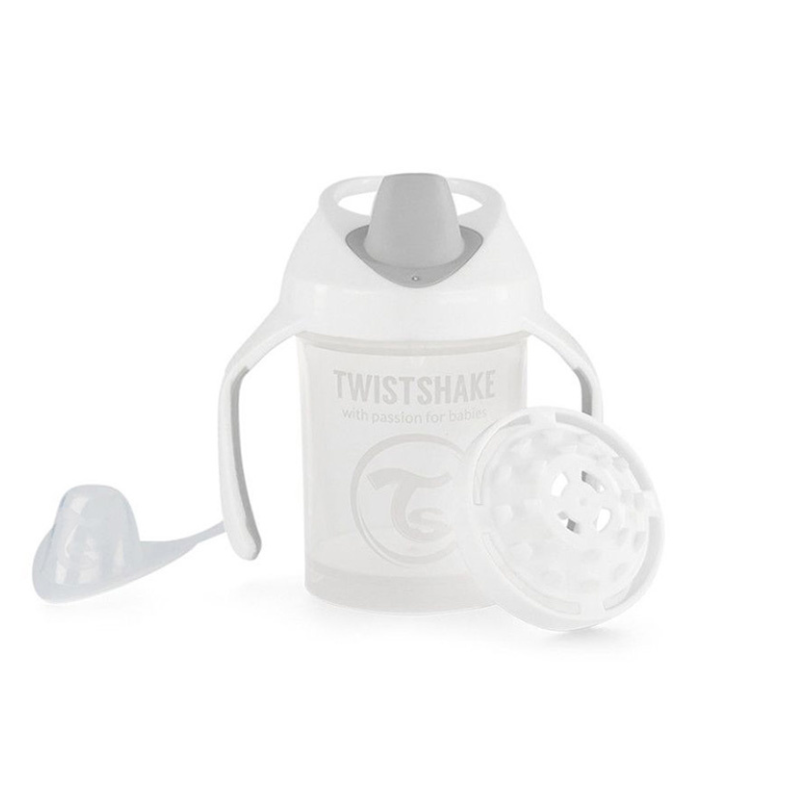 Twistshake Tasse enfant mini cup 4m+ 230ml blanc