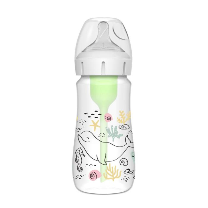Bouteille à col large en plastique Dr Brown&#039;s Options+ 270 ml