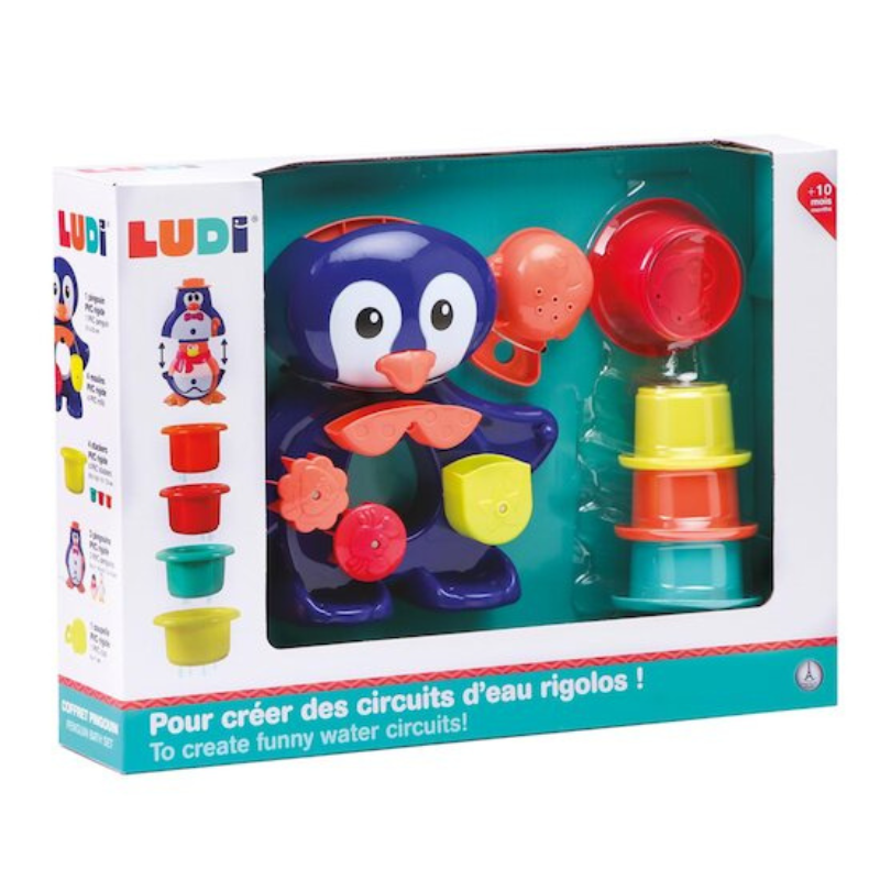 Ludi Coffret jouets de bain Pingouin