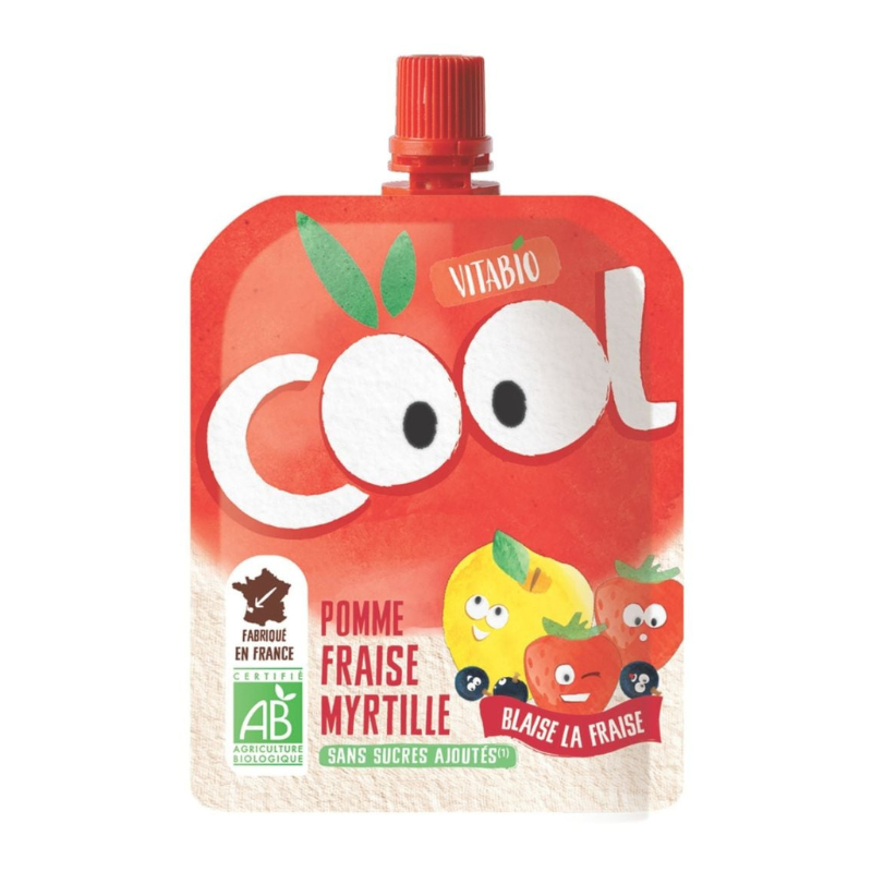 Cool Fruits Pomme Fraise Myrtille – Vitabio – 90g