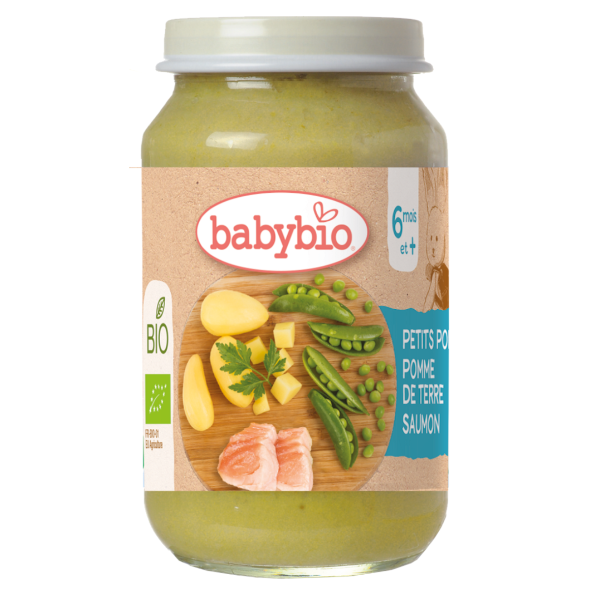 Babybio - Petits pois pommes de terre saumon