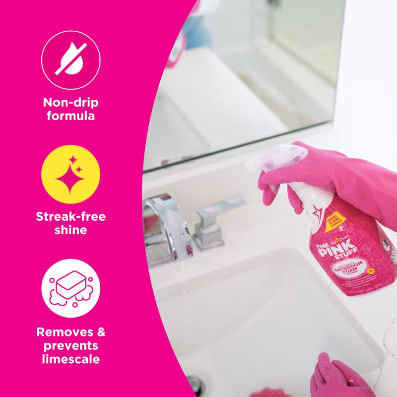 The Pink Stuff Le nettoyant moussant miracle pour salle de bain 750 ml