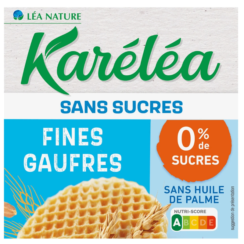 Fines gaufres sans sucres