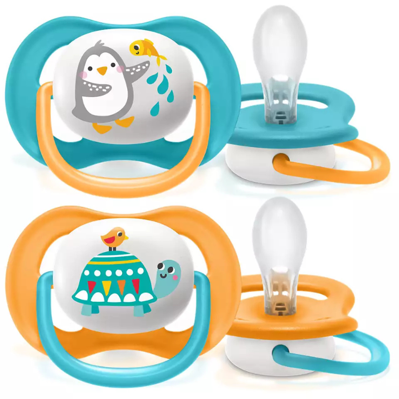 Ultra Air Animals Philips Avent 6-18M 2 Sucettes Blue Fantasy
