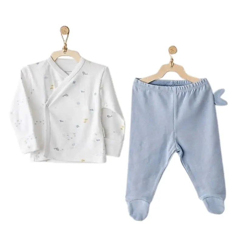 Andy Wawa – Ensemble Bébé 2 Pièces “Ocean Is My Happy Place” – Bleu – AC25609