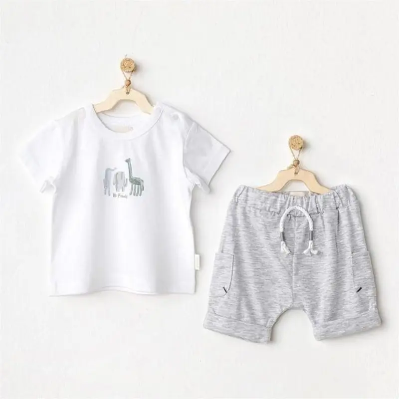 Andywawa Ac24606 Ensemble 2 pièces pour bébé Safari