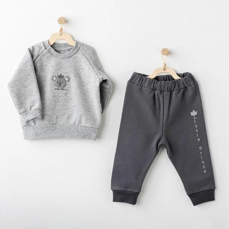 xx Andywawa Ensemble 2 pièces pour bébé garçon gris