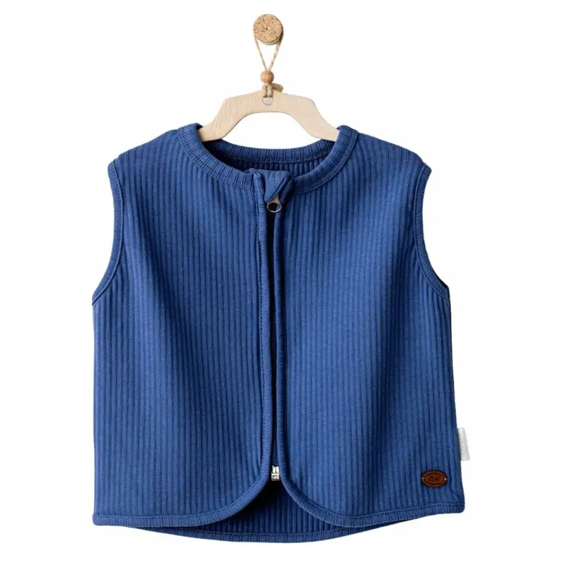 xx Andywawa Gilet bébé basique bleu