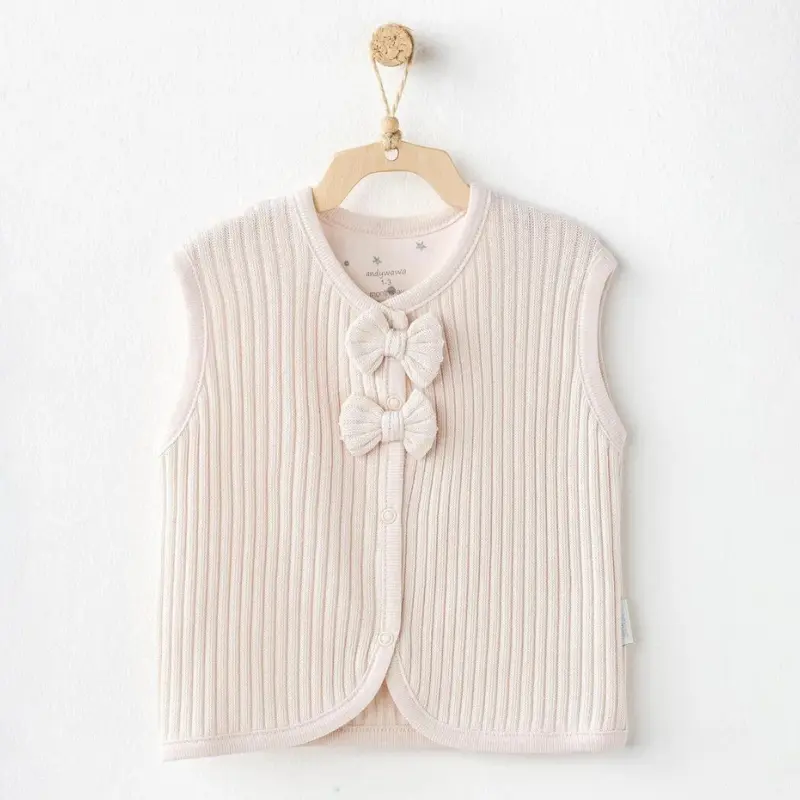 xx Andywawa Gilet d'hiver  pour bébé fille blanc