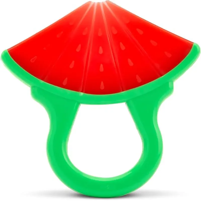Anneau de dentition en silicone en forme de fruit pour bébés de 0 à 12 mois
