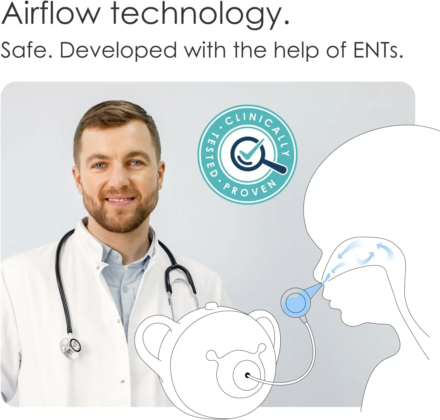 Aspirateur nasal Nosiboo Pro - Nettoyeur nasal pour bébés Gris