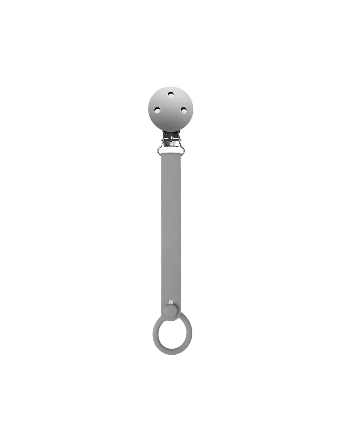 xx Attache-tétine en silicone Gris