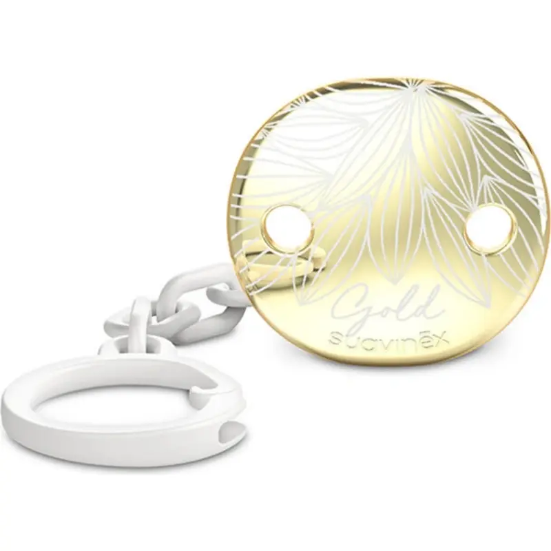 xx Attache-tétine Suavinex Gold Premium crème