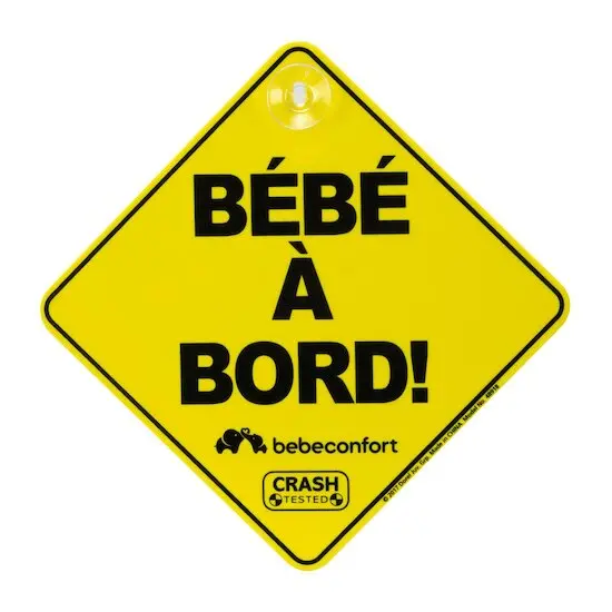 Autocollant plastifié BÉBÉ À BORD - Bébé Confort