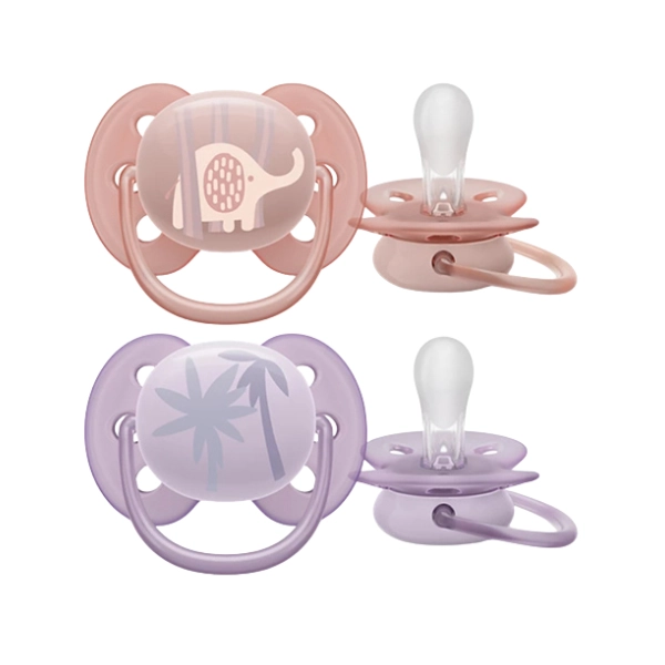 xx Avent 2 sucette ultra soft 0-6m fille