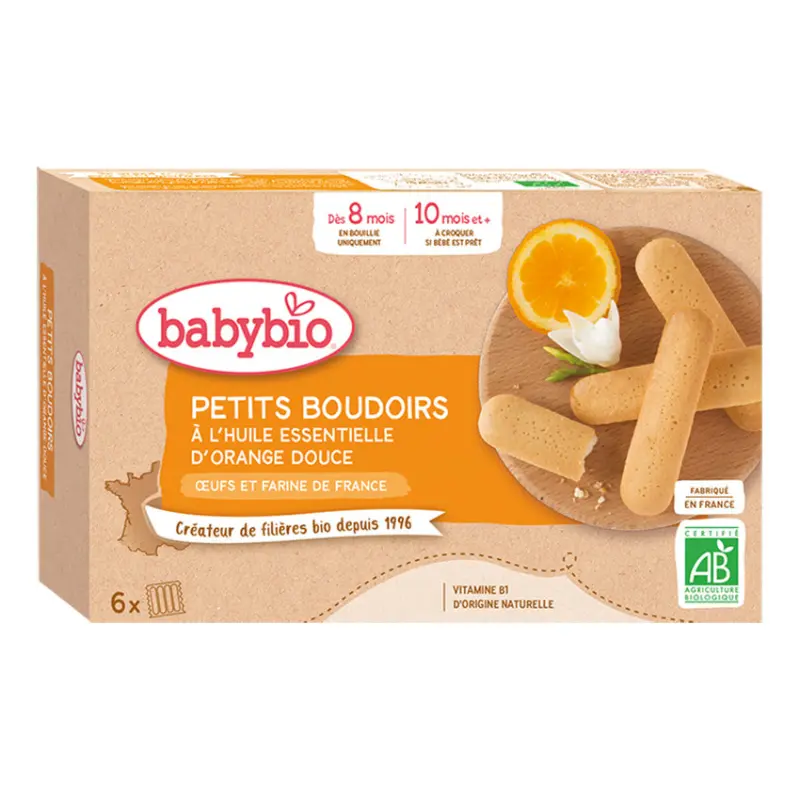 xx Babybio Boudoirs à l'huile essentielle d'orange douce