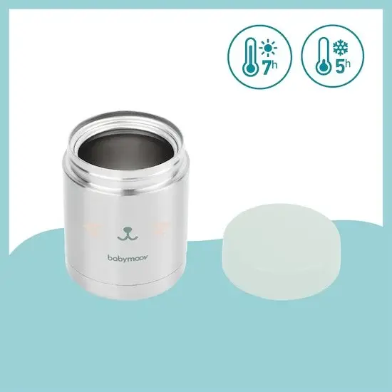 Babymoov Contenant Inox Eat'Isy Gris/Bleu