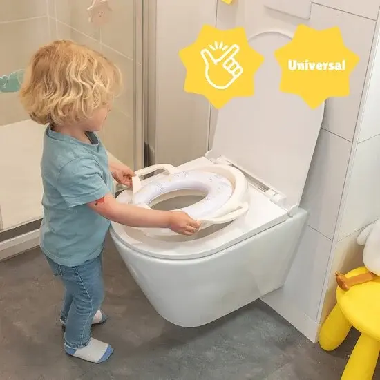 Badabulle Réducteur de Toilette Avec Poignées Mouette