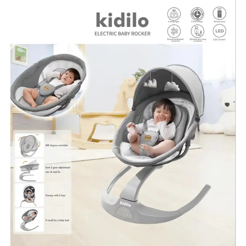 xx Balançoire Électrique pour Bébé Kidilo