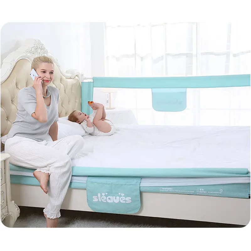 Barrière de lit pour la sécurité de bébé Vert