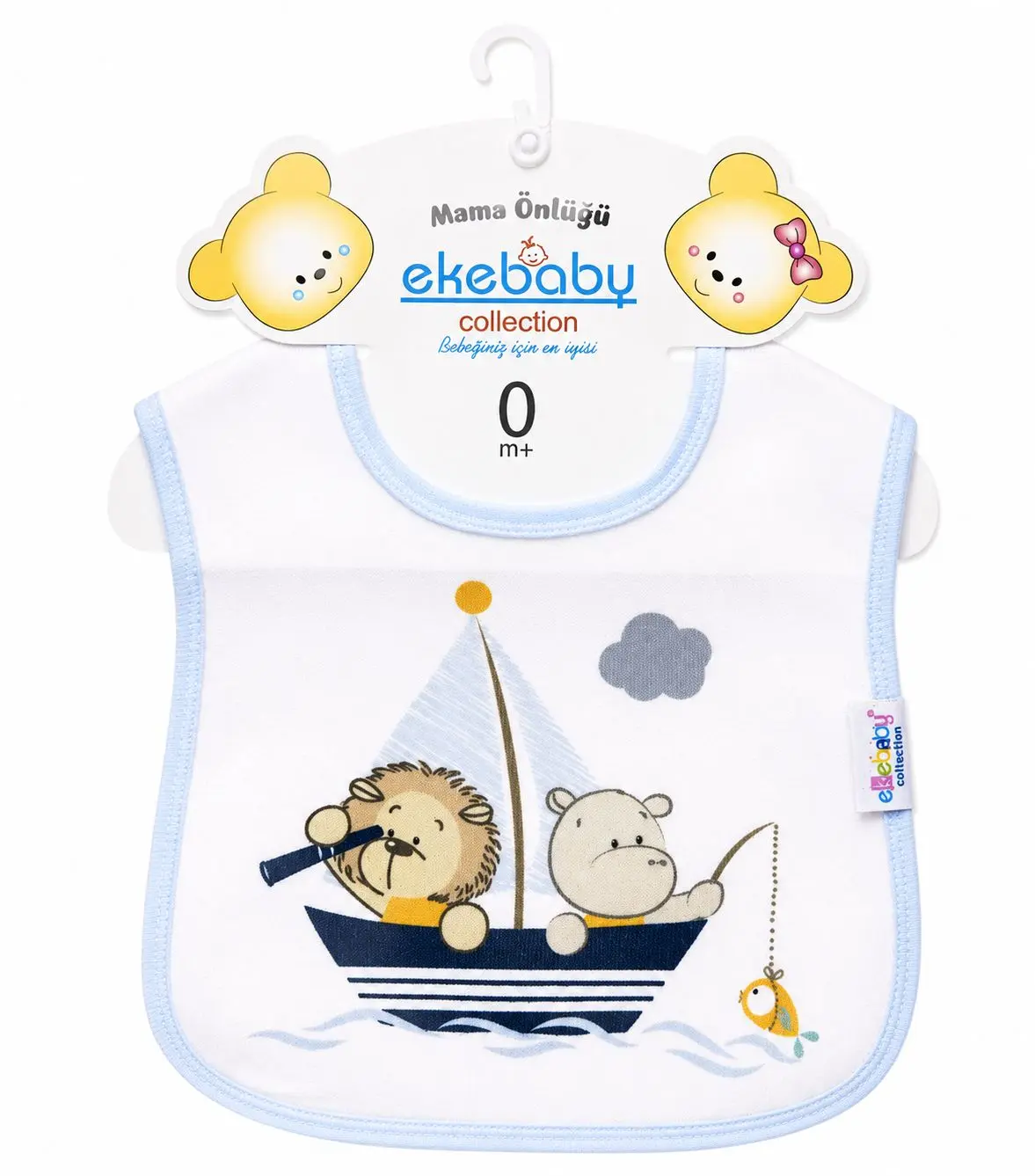 Bavoir Bébé Doux et Absorbant Ekebaby 0 Mois+