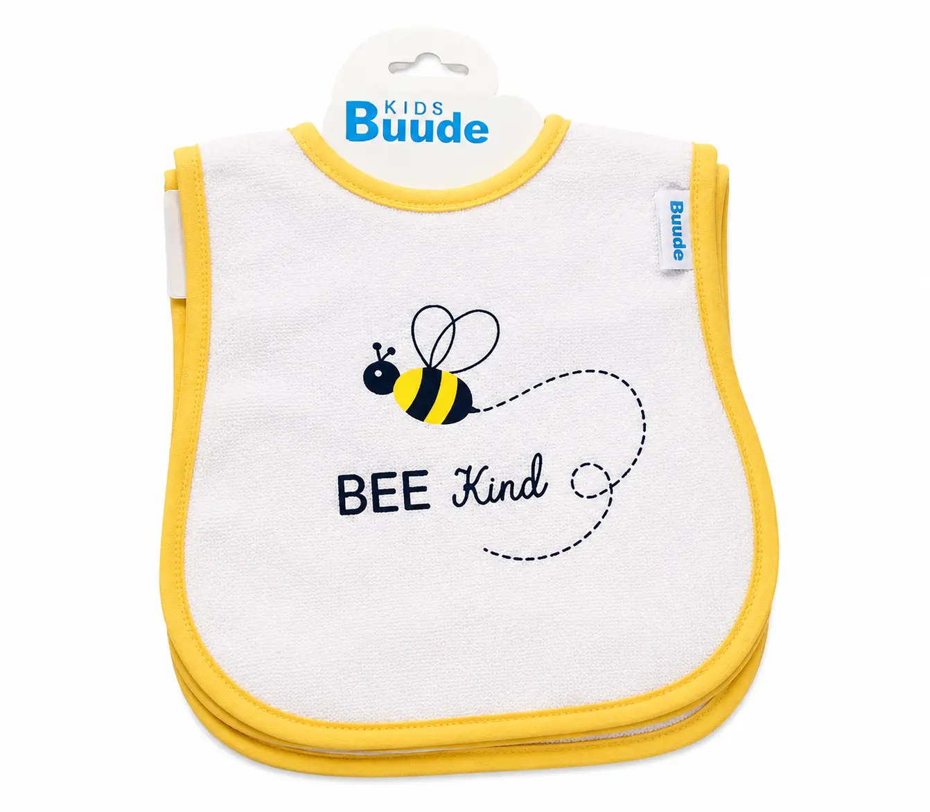 Bavoir Bébé Doux et Confortable Buude Jaune