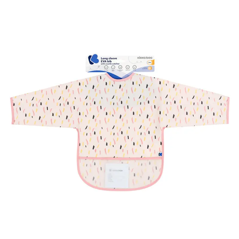 xx Bavoir manches longues Rose