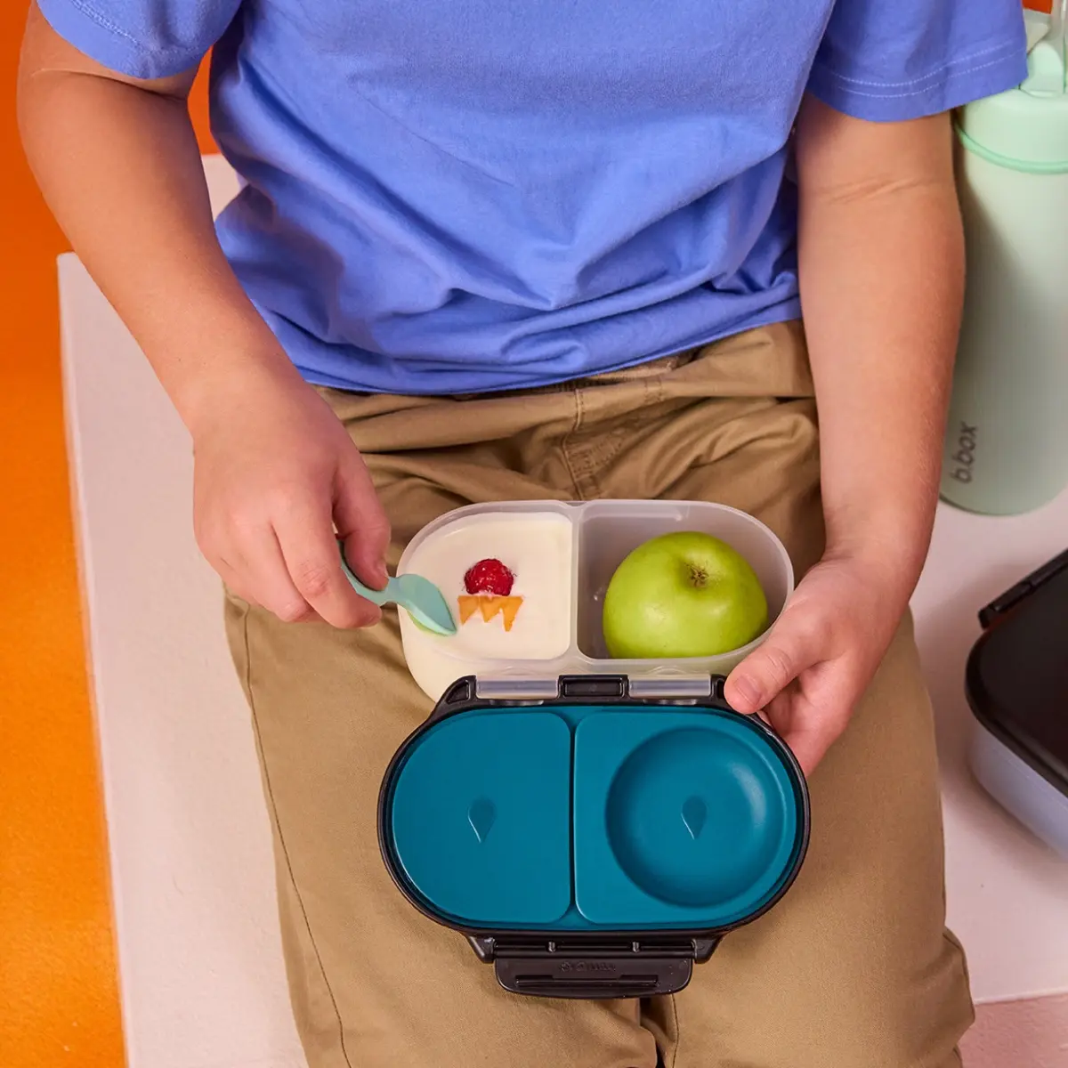 B.box Snackbox Night Vision – Boîte à Goûter Compartimentée pour Enfant