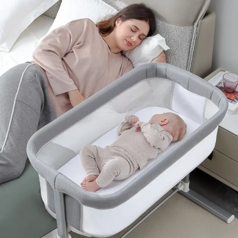 Berceau Bébé Multifonctionnel et Réglable en Hauteur