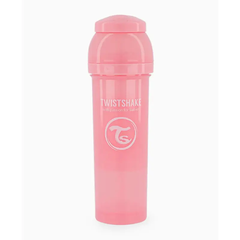 Biberon Anti-Colique Twistshake 330ml - Rose