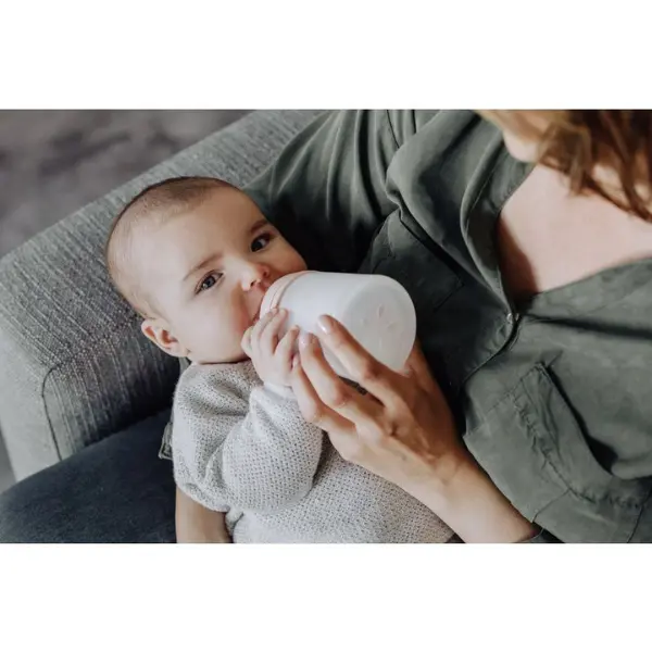 Biberon Débit Carême Zéro Zéro 180ml Blanc - SUAVINEX