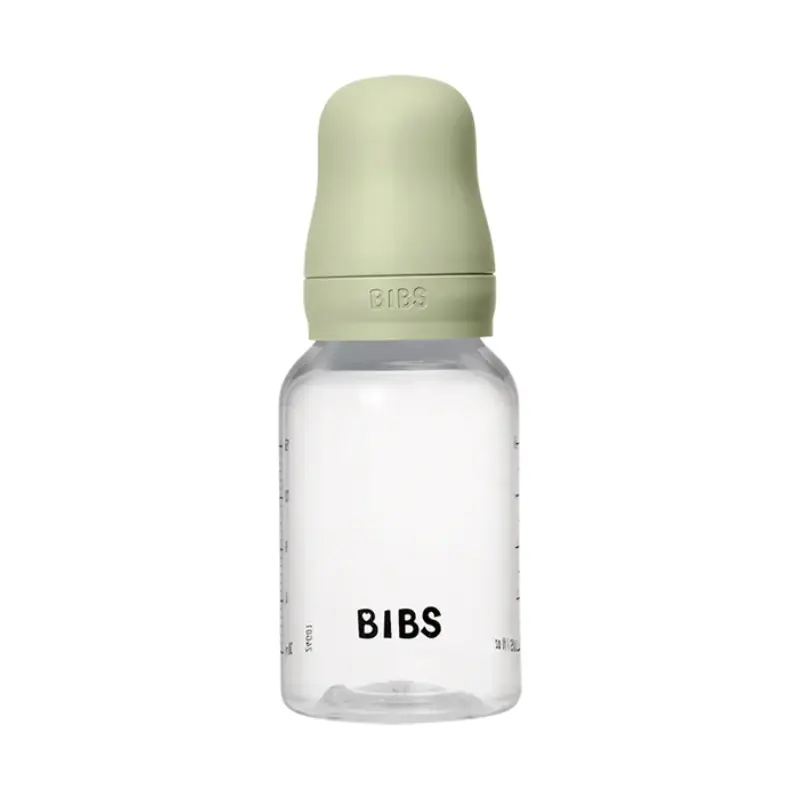 Biberon en Verre 120ml avec Tétine en Silicone Débit Lent - Sage