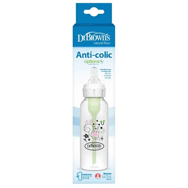 Biberon étroit anti-colique Dr. Brown's Option+, 250 ml