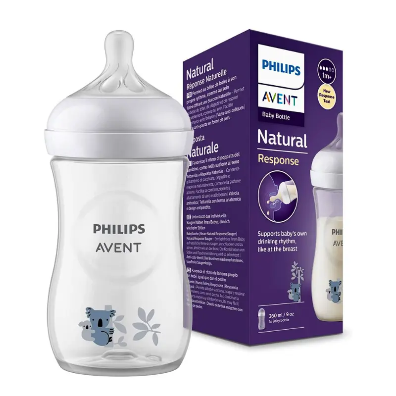 Biberon Philips Avent Natural Response 260 ml Motif Koala