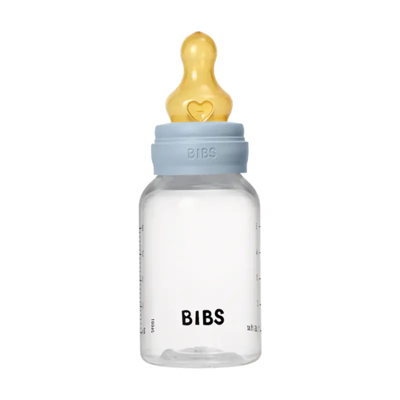xx Biberon sans BPA 150ml avec tétine en latex Débit lent - Baby Blue