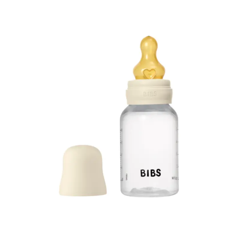 Biberon sans BPA 150ml avec tétine en latex Débit lent - IvoryBiberon sans BPA 150ml avec tétine en latex Débit lent - Ivory