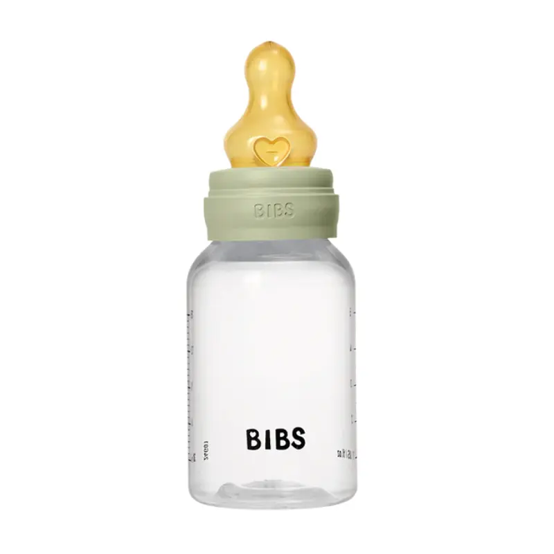 Biberon sans BPA 150ml avec tétine en latex Débit lent - Sage