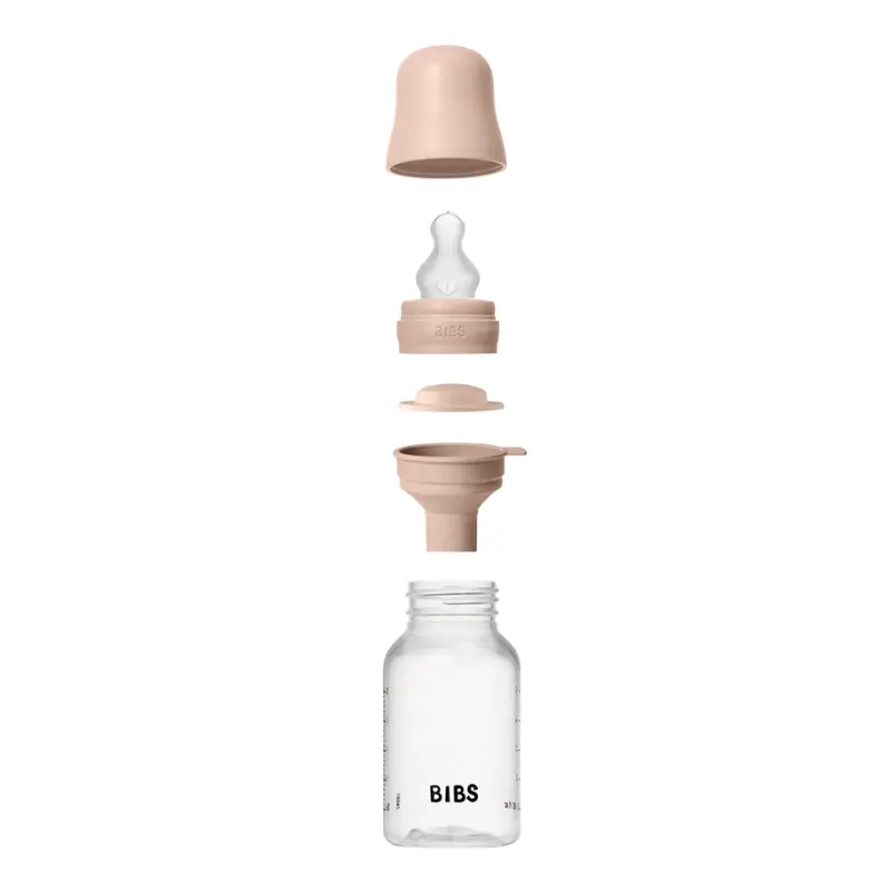 Biberon sans BPA 150ml avec tétine en silicone Débit lent - Blush