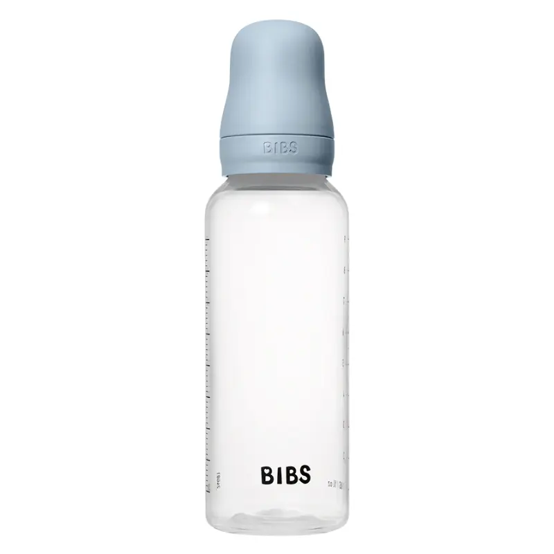Biberon sans BPA 270ml avec tétine en silicone - Baby Blue