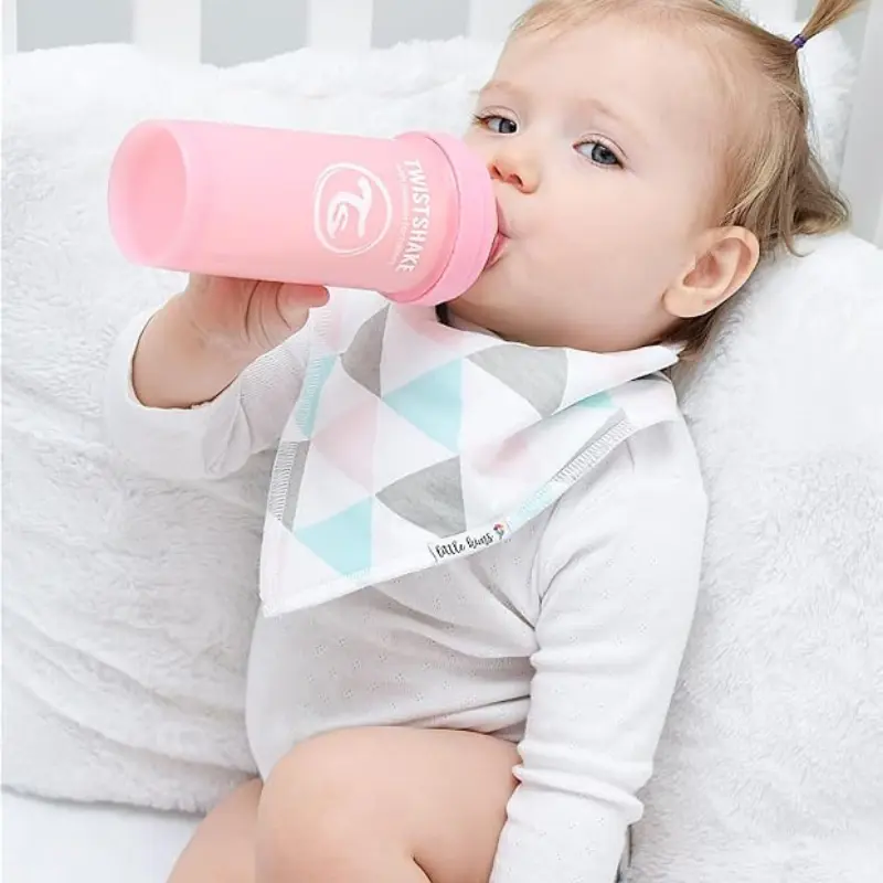 Biberons Anti-Coliques Twistshake 260ml Rose – 2m+