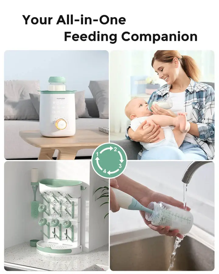 Biberons naturels compatibles avec le refroidisseur Momcozy, lot de 4
