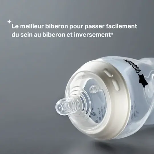 Biberons Tommee Tippee Natural Start 340 ml avec Tétine Imitant le Sein – Lot de 2