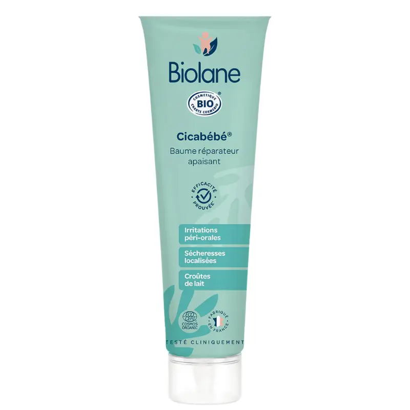xx BIOLANE Cicabébé Certifié Biologique  Crème Réparatrice et Apaisante pour Bébé 40ml
